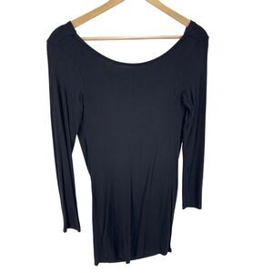 Lulu's dress Cowl Neck Back Pullover 3/4 Sleeve Stretch Black Size XS